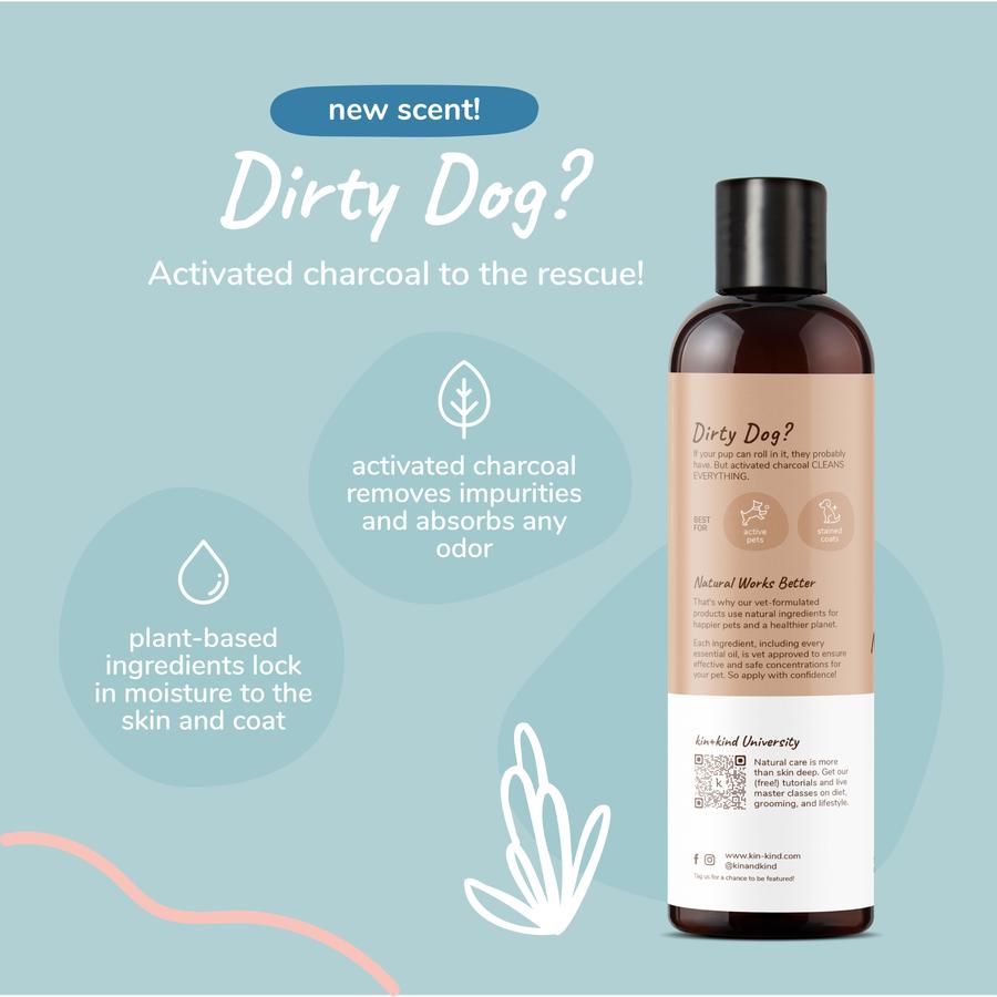 Deep Clean Charcoal Natural Shampoo - Almond & Vanilla for Dogs (6856189542561)