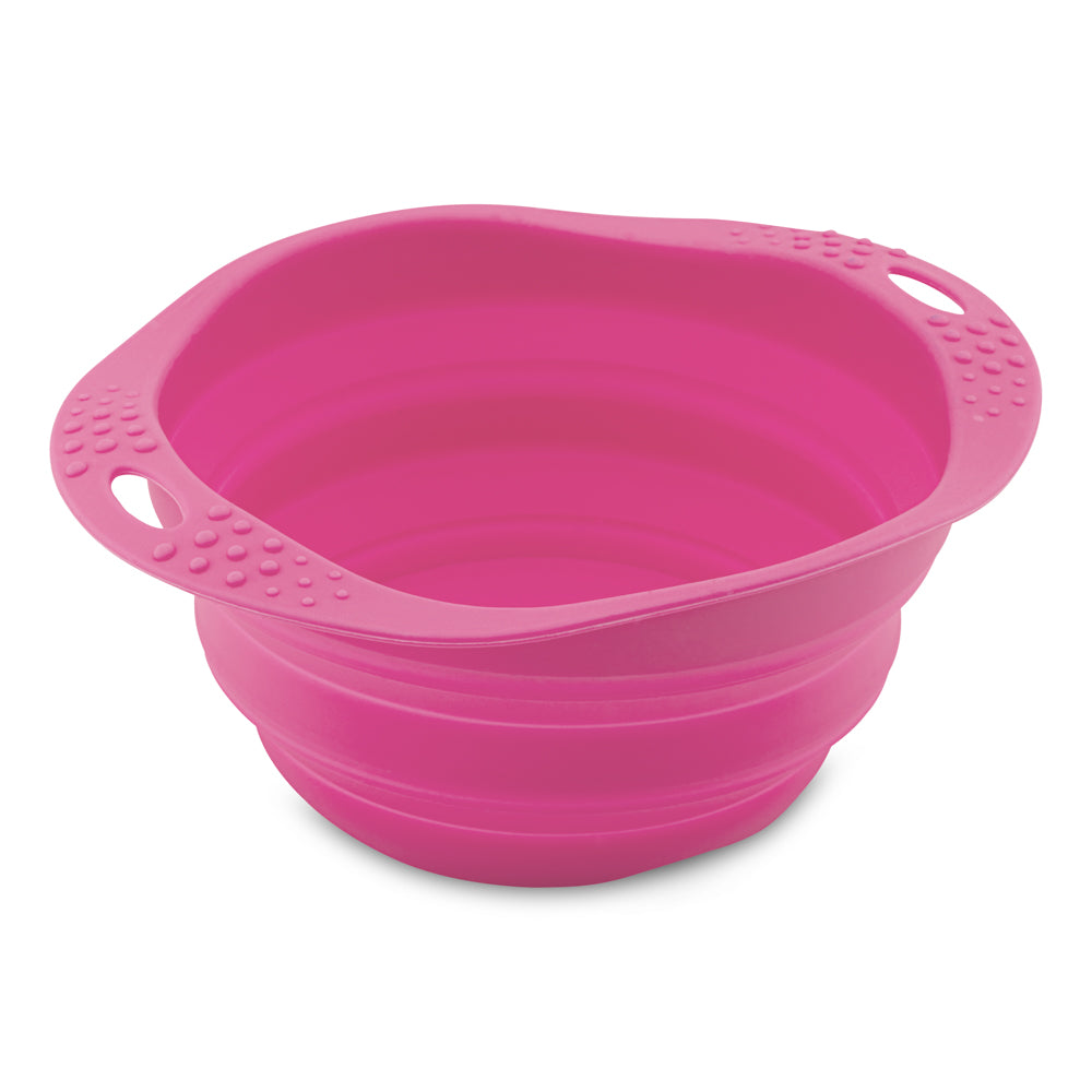 Happy Town Pets - Beco - Travel collapsible pet bowl - pink (6631770914977)
