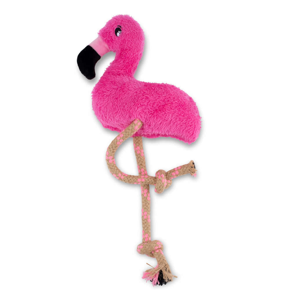 Hemp Rope Flamingo Dog Toy (6869517729953)