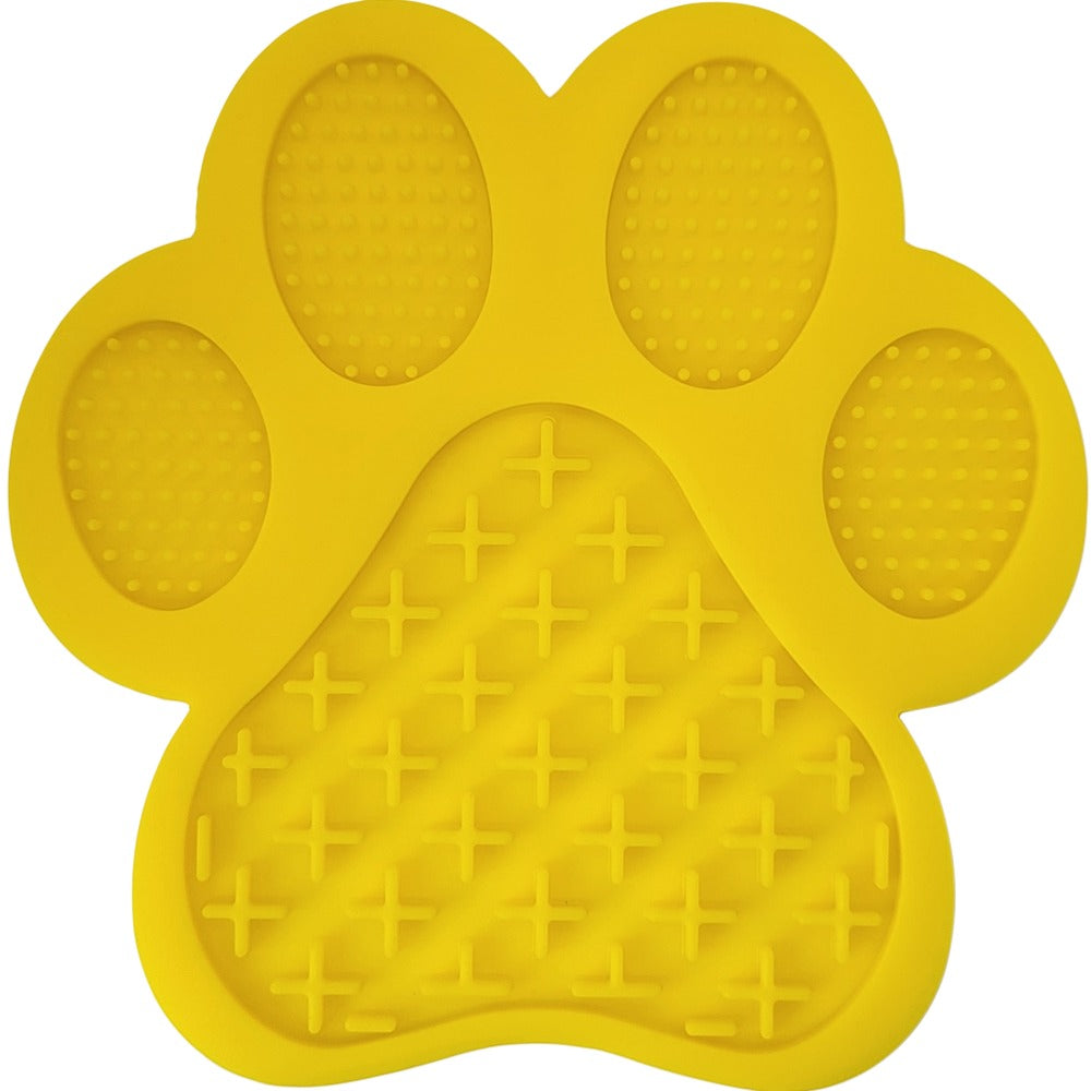 Yellow Dog Lick Mat - Paw (7578265452786)