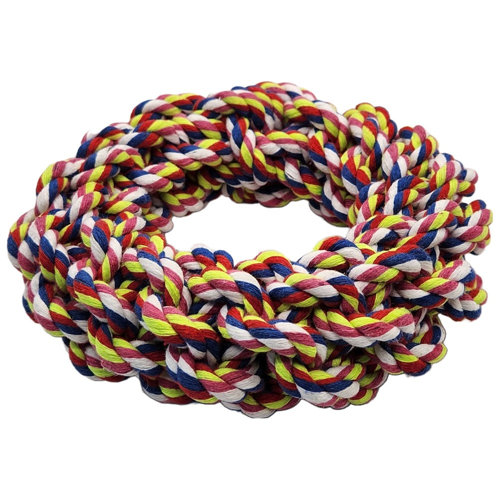 Gatchews Coloured Cotton Ring Dog Toy (7786176381170)