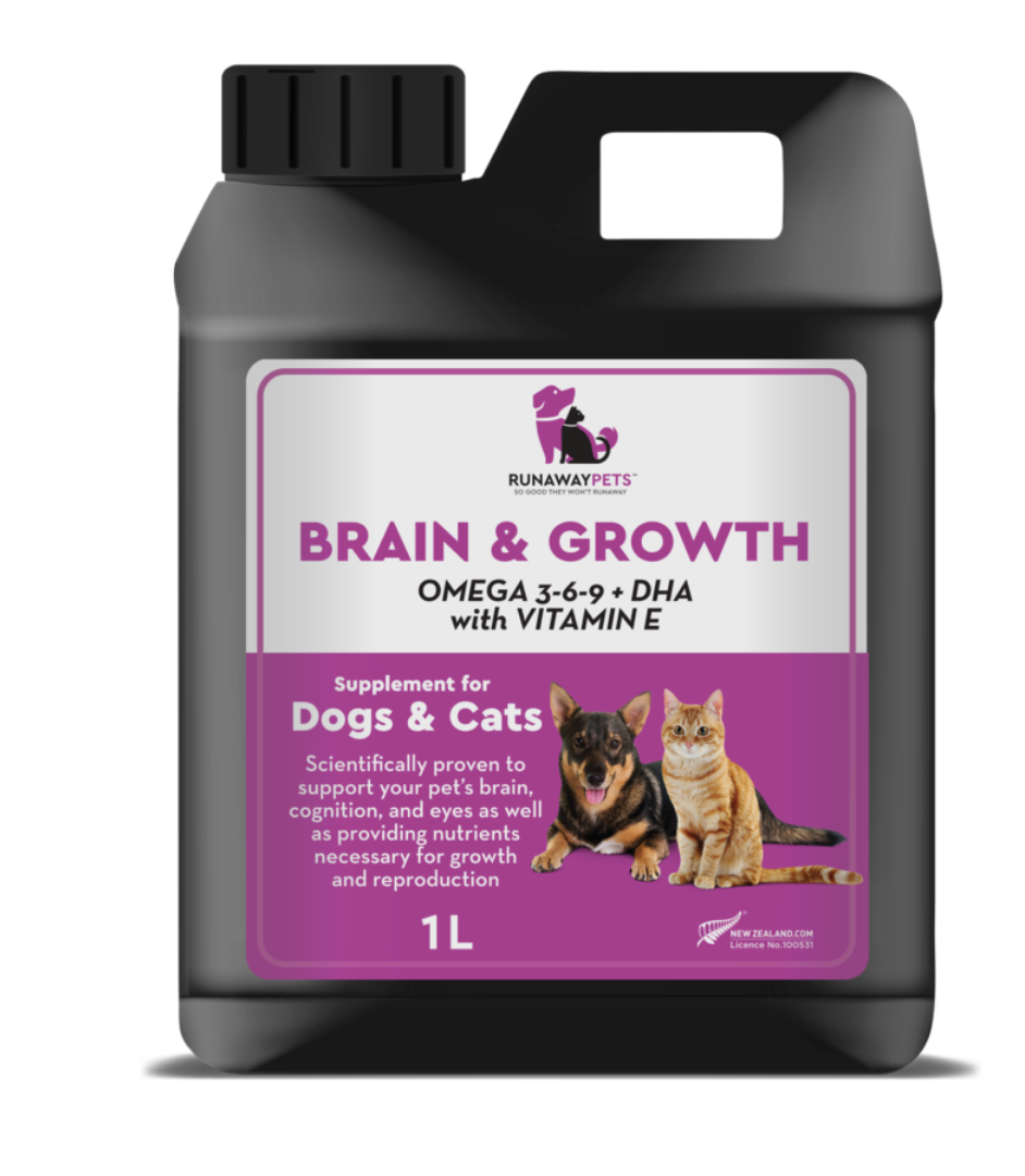 Runaway Pets Brain & Growth Supplements for Dogs & Cats (7762623463666)