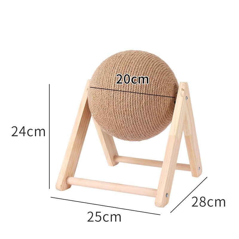 Cat Scratcher Toy with Ball Design C - Open Sides (7891354288370)