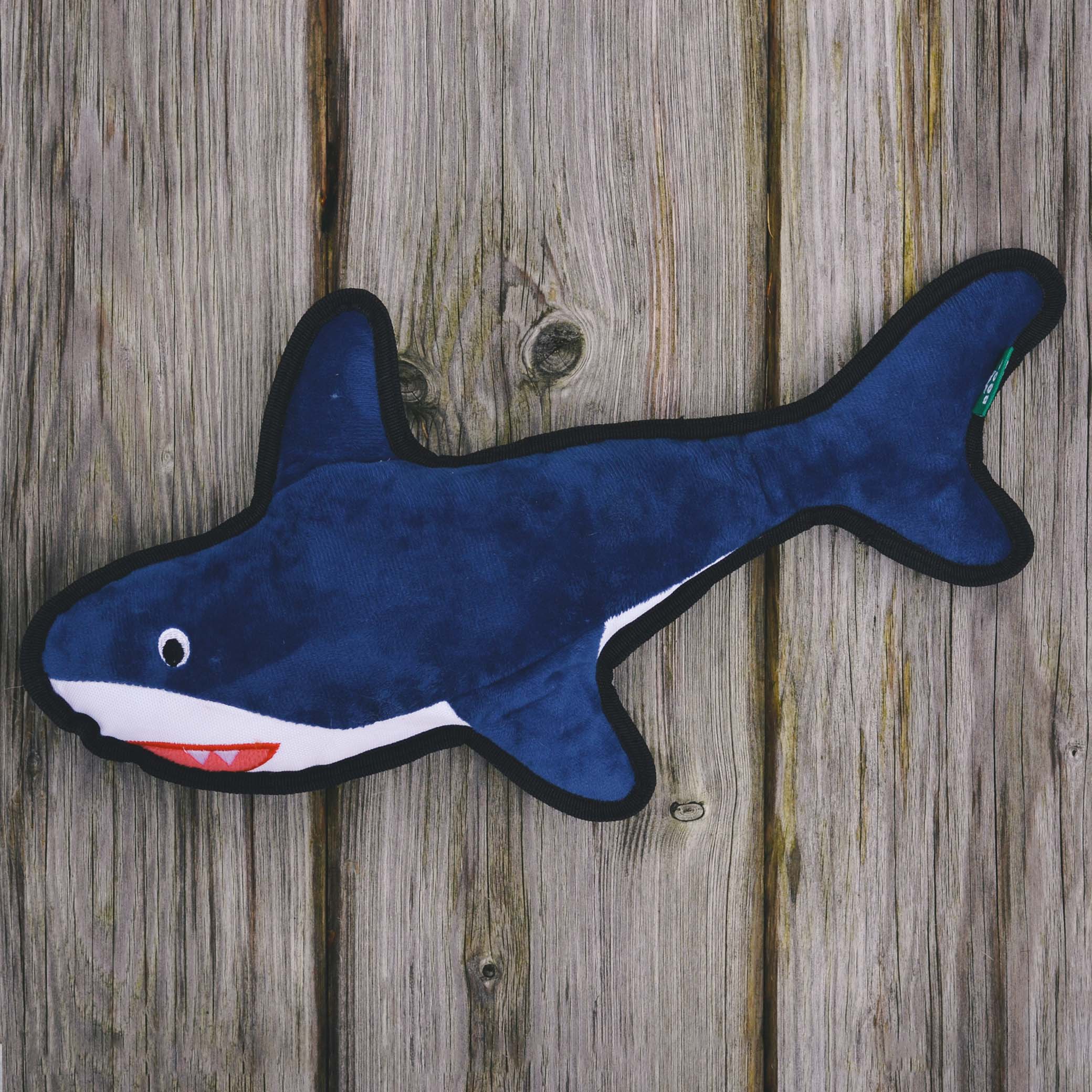 Rough & Tough Recycled Plastic Shark Dog Toy (7461399396594)