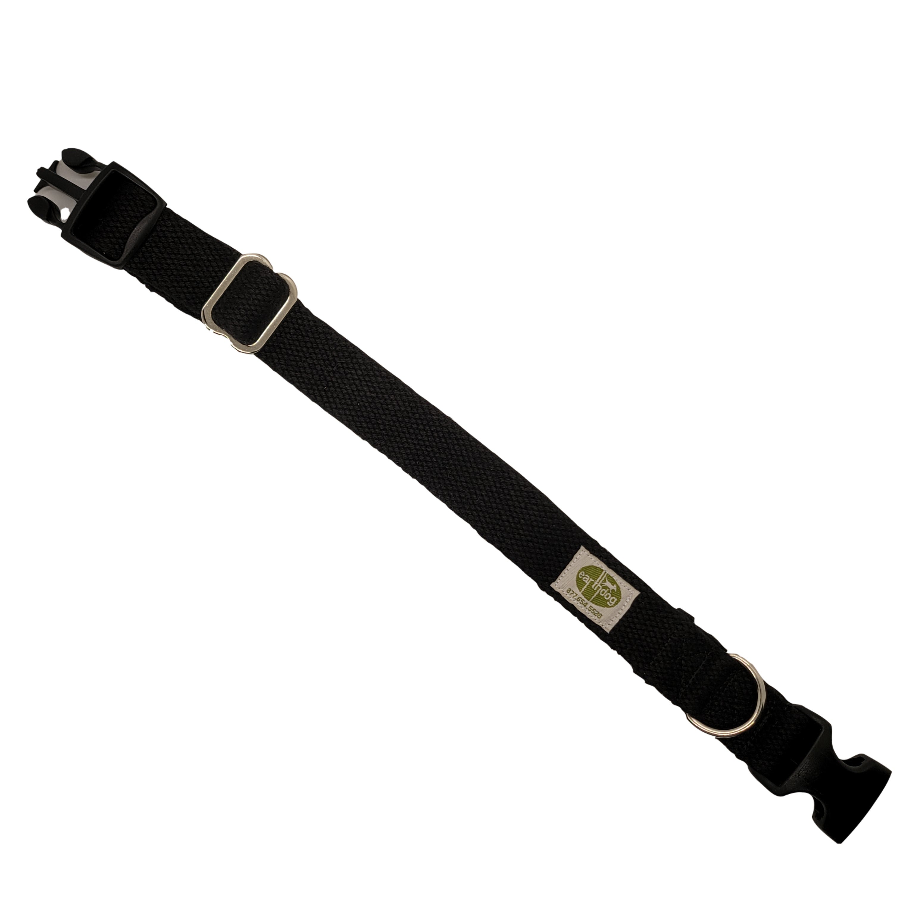 Adjustable Hemp Collar - Black Ash (6741608923297)