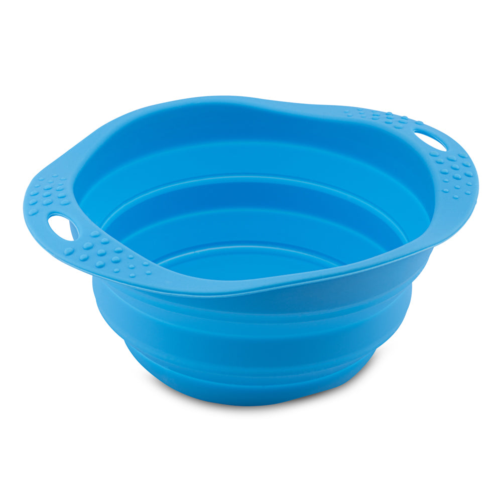 Happy Town Pets - Beco - Travel collapsible pet bowl - Blue (6631770914977)