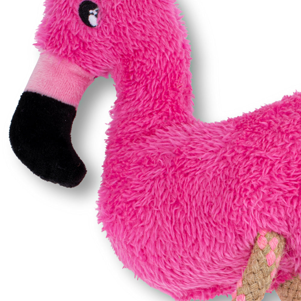 Hemp Rope Flamingo Dog Toy (6869517729953)