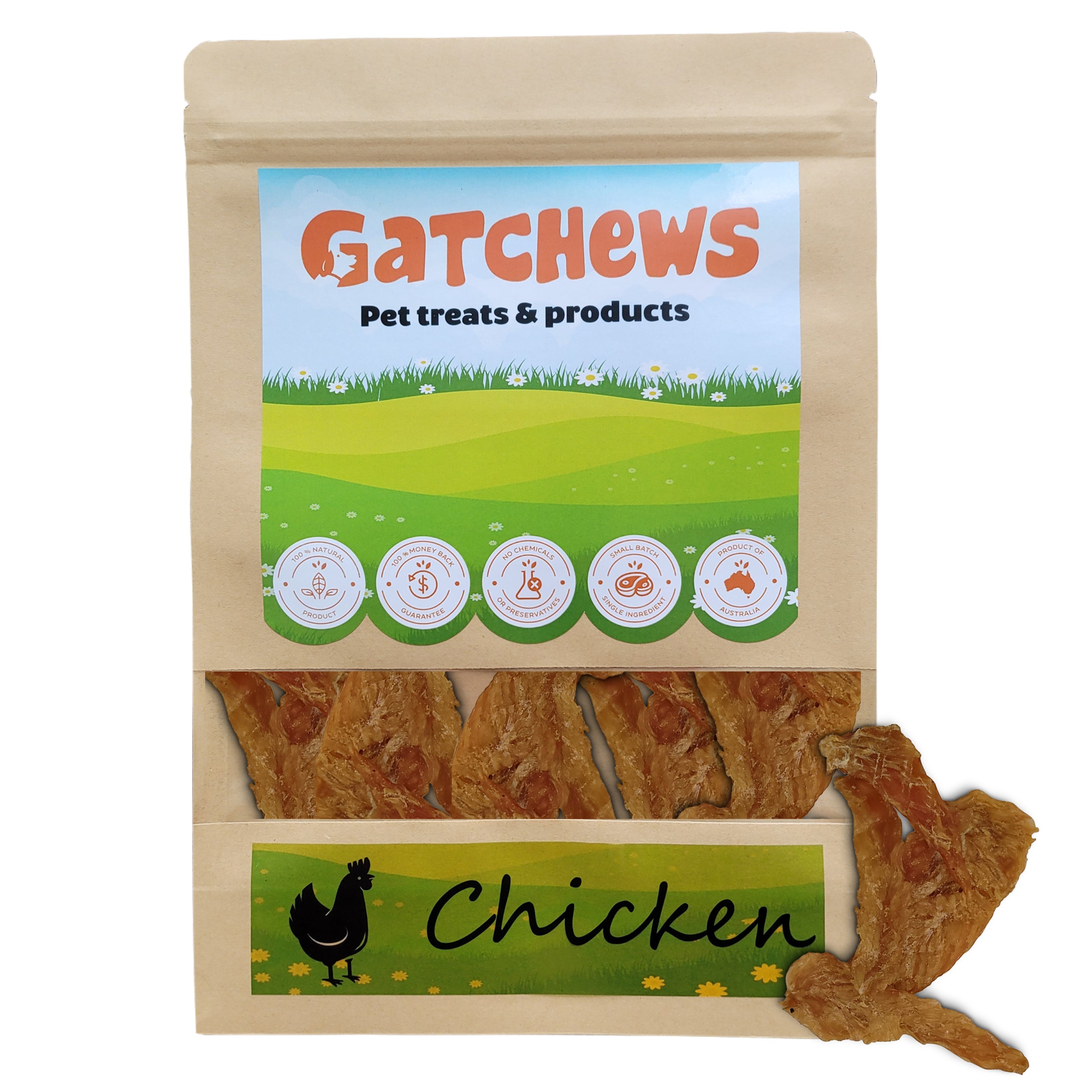 Happy Town Pets Chicken jerky chews & treats package (6072395038881)