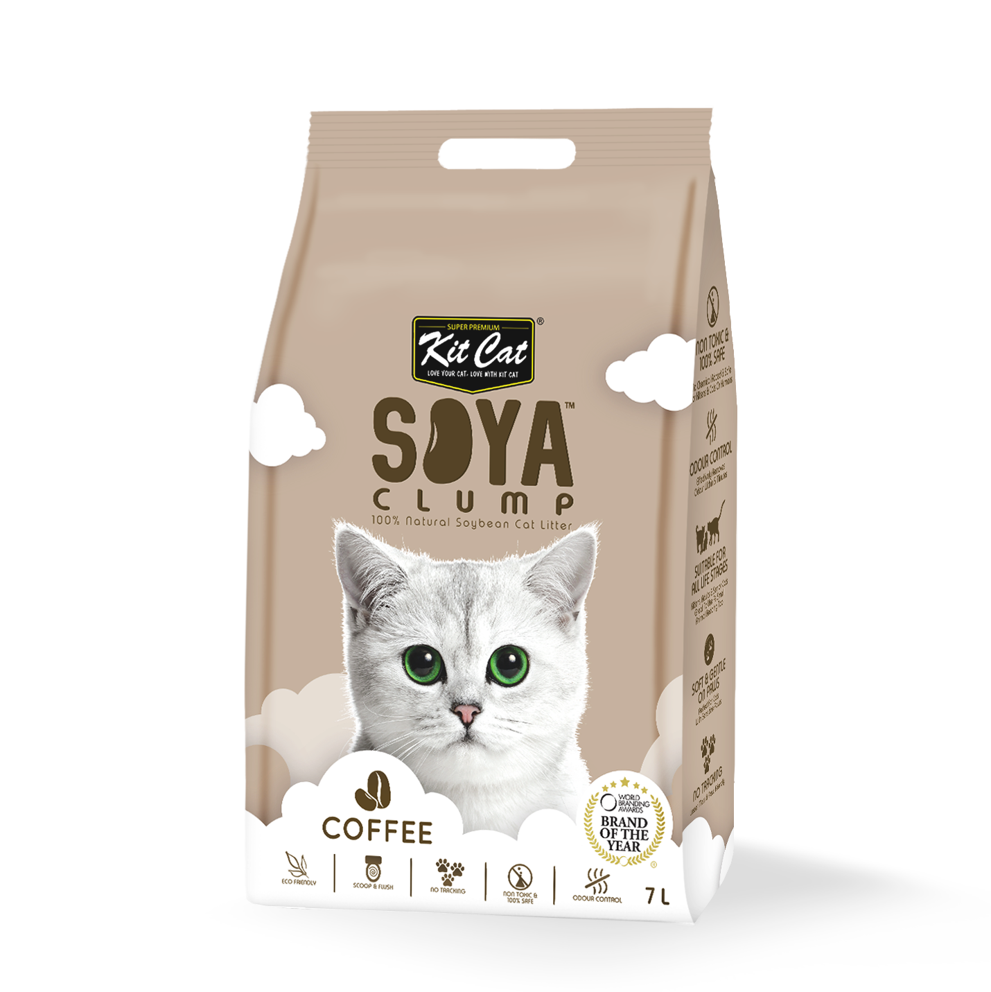 Kit Cat Soya Cat Litter - Coffee (7087465726113)