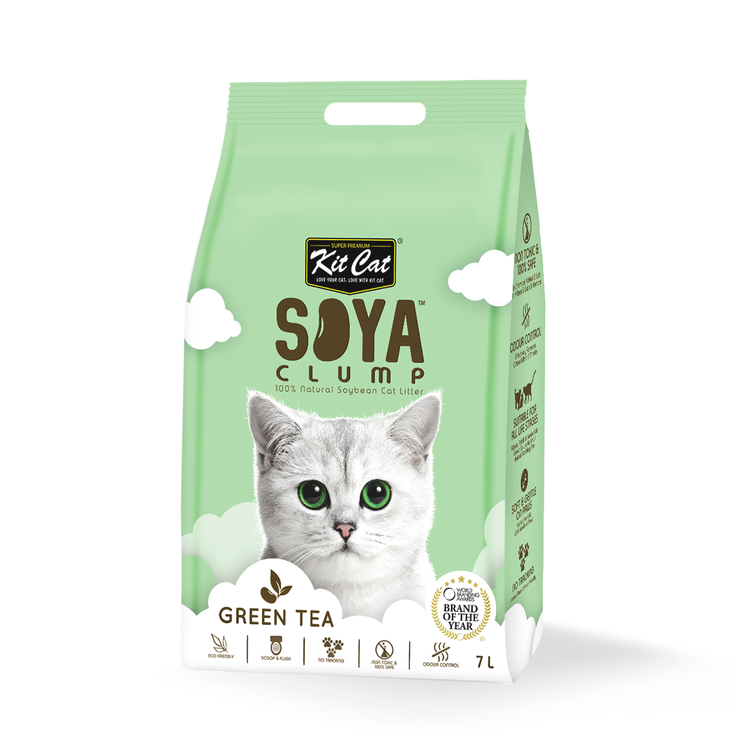 Kit Cat Soya Cat Litter - Green Tea (7087439904929)