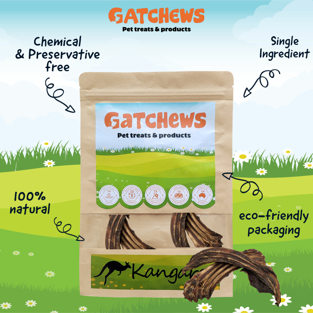 Gatchews Kangaroo Riblets Dog Treats (7701750382834)