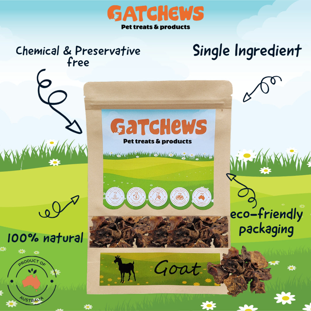 Gatchews Goat Lung Cubes Dog Treats 100g (6610069651617)