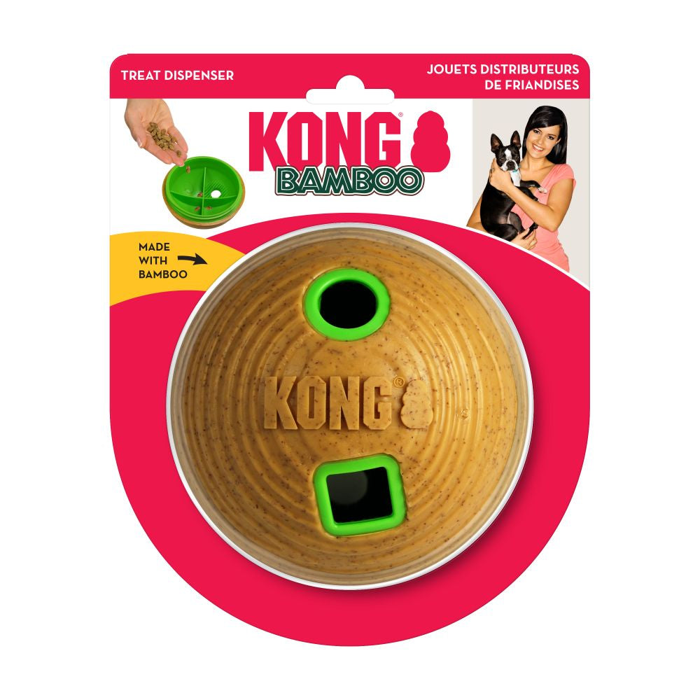 Kong Bamboo Feeder Ball Dog Toy (7653923356914)