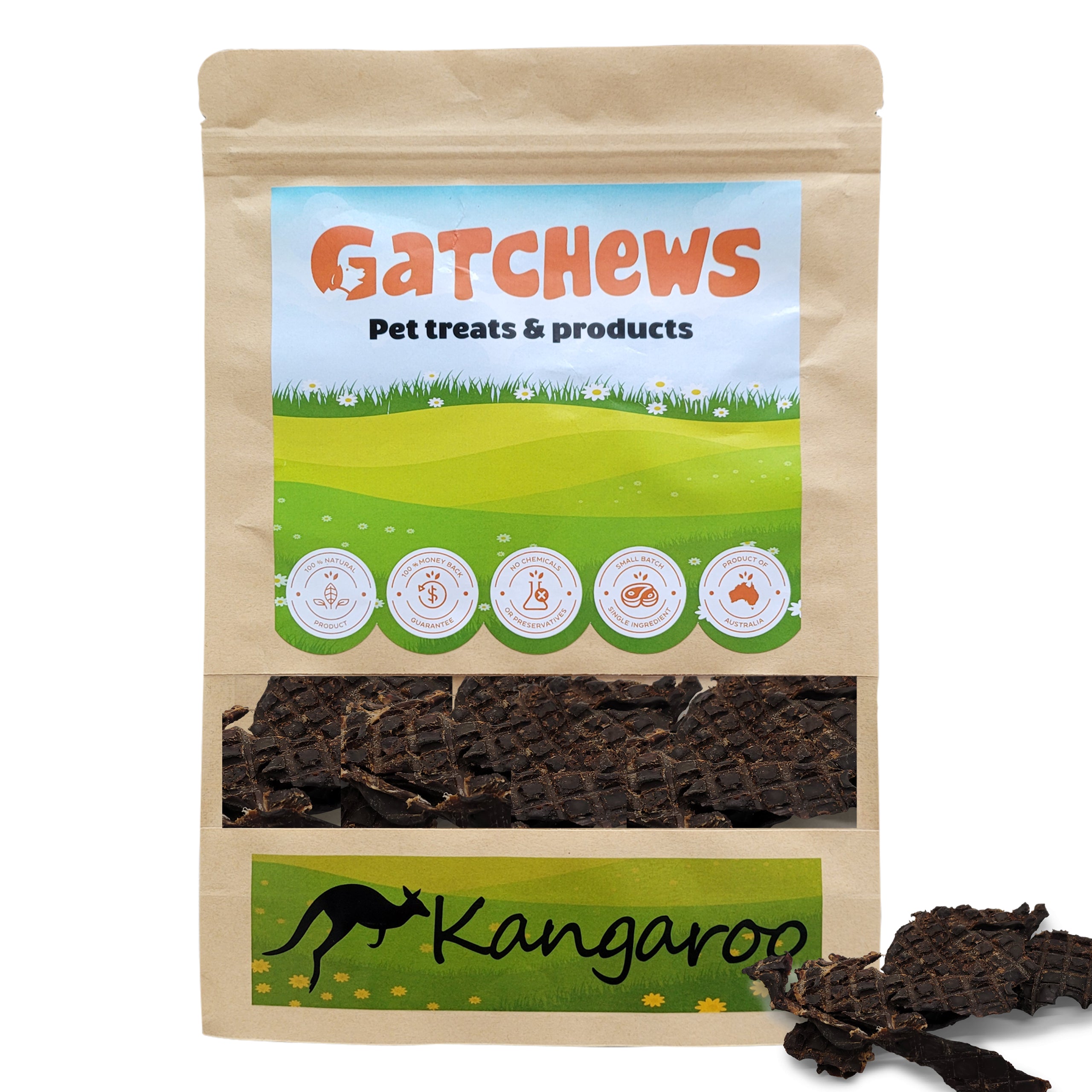 Gatchews Happy Town Pets Kangaroo liver chews & treats package (6570214555809)