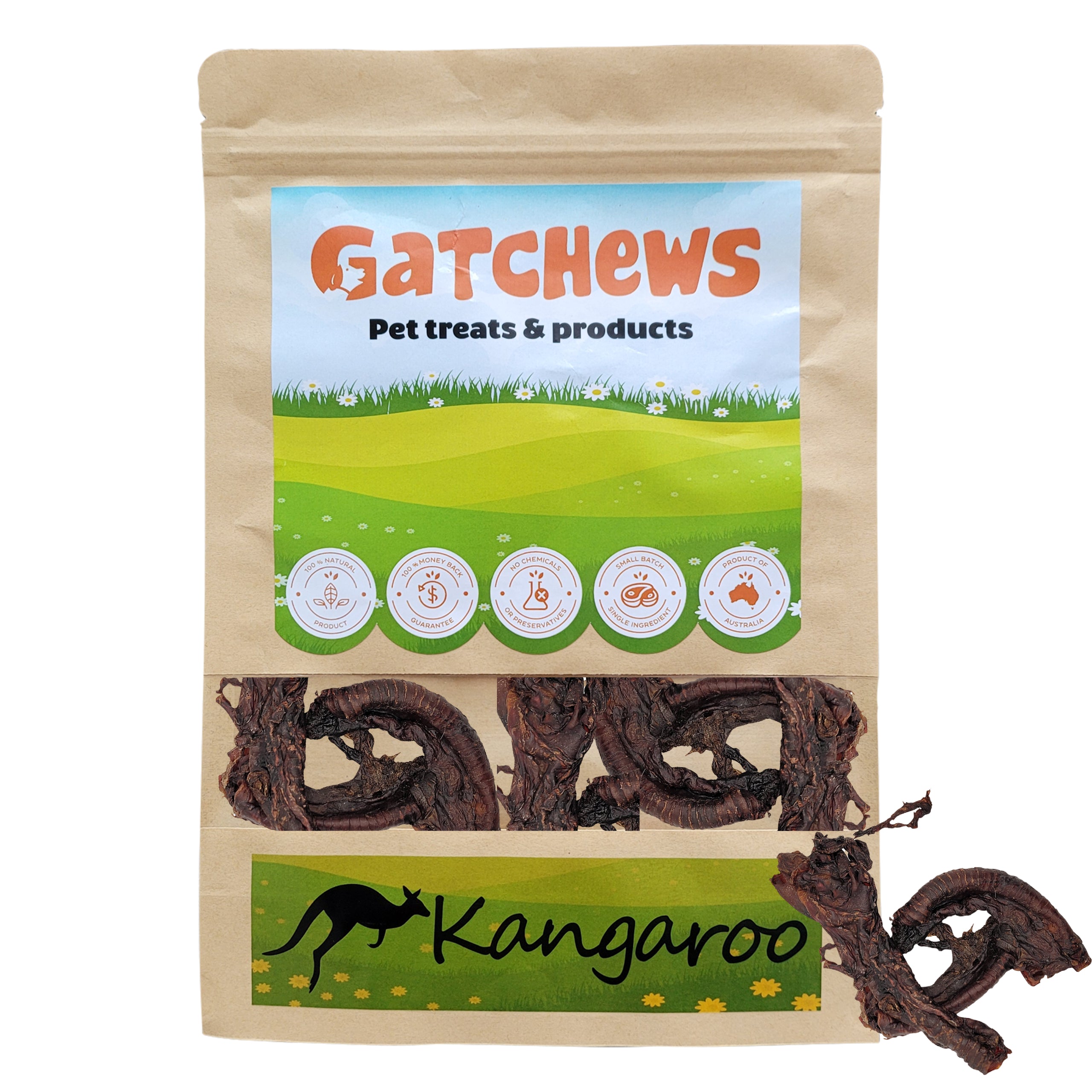 Gatchews Happy Town Pets Kangaroo trachea chews & treats package (6610140233889)