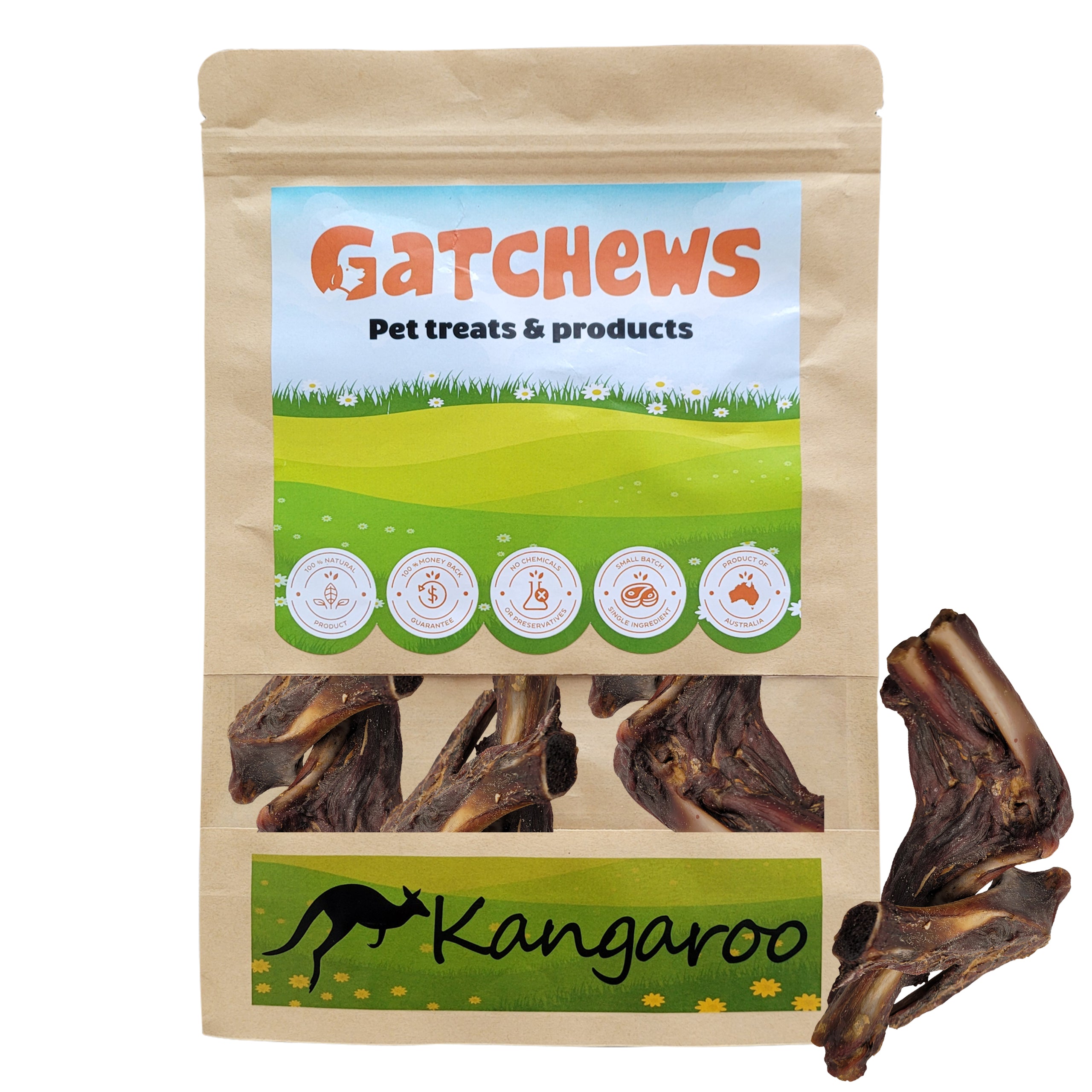 Gatchews Happy Town Pets Kangaroo wings chews & treats package (6610149671073)