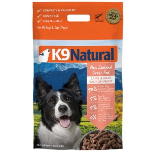 Copy of K9 Natural Lamb & King Salmon Feast Freeze Dried for Dog Food or Topper (6982805160097)