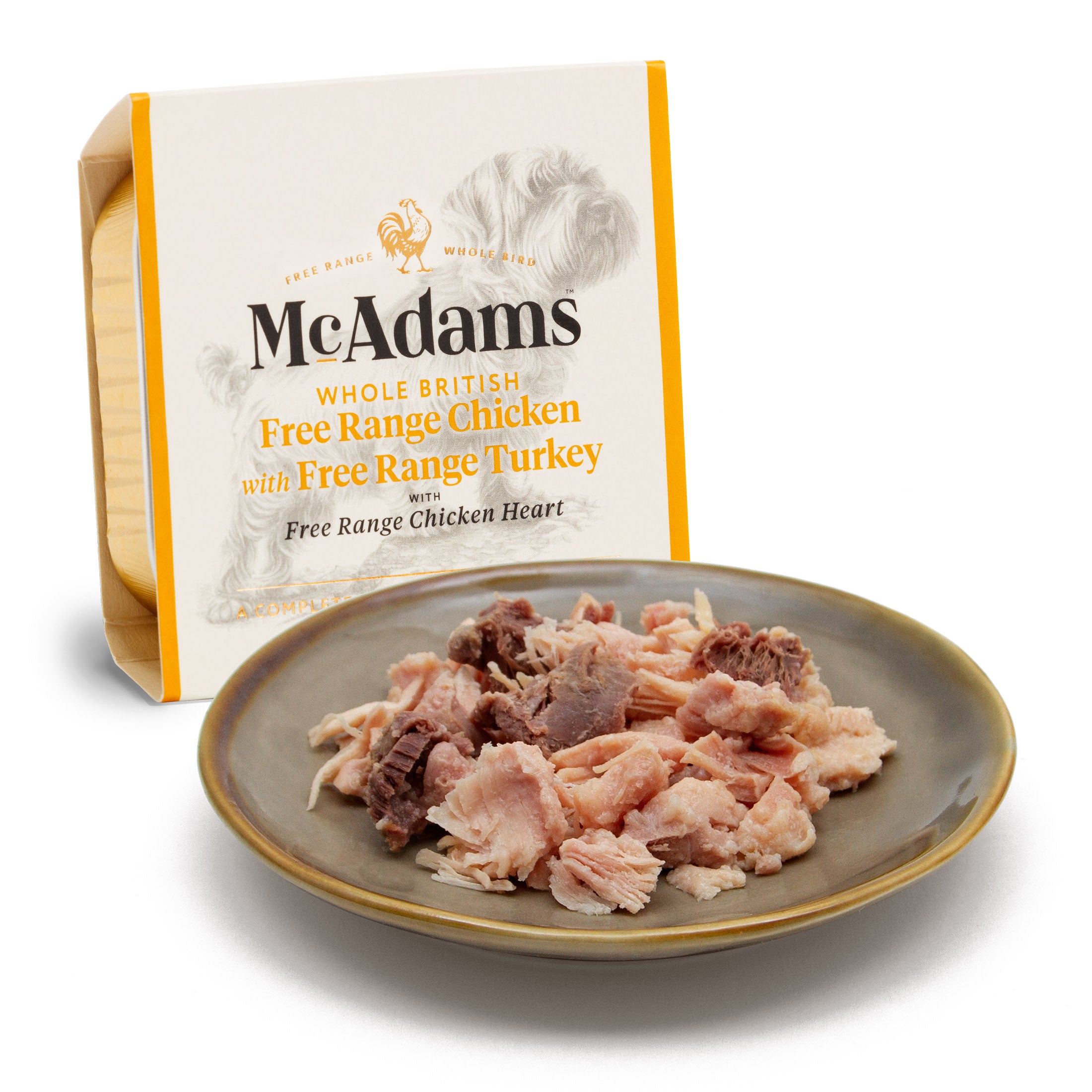 McAdams Free Range Chicken with Turkey & Heart Wet Dog Food 150g (7557549687026)