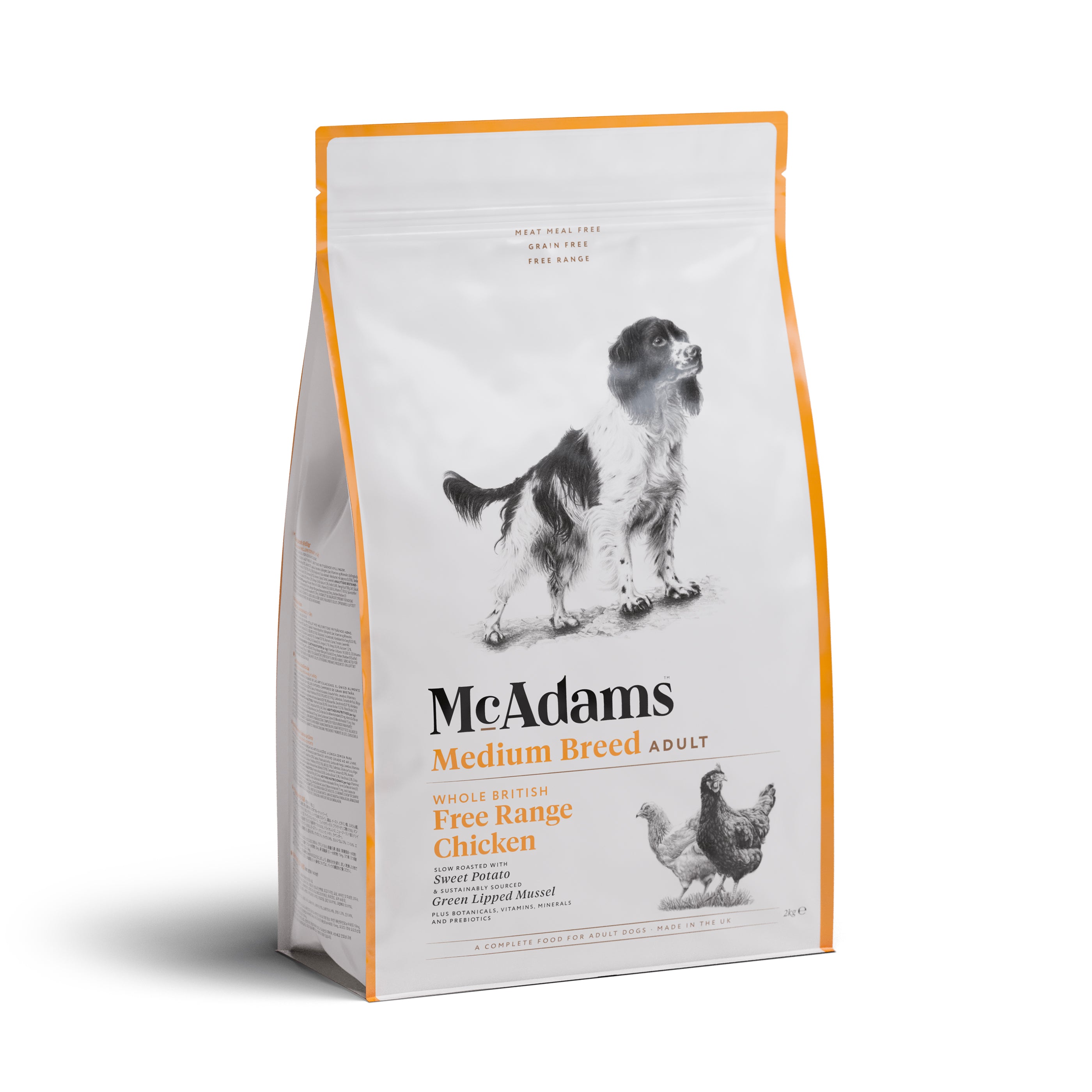 McAdams Medium Breed Free Range Chicken Dry Dog Food (7542217277682)