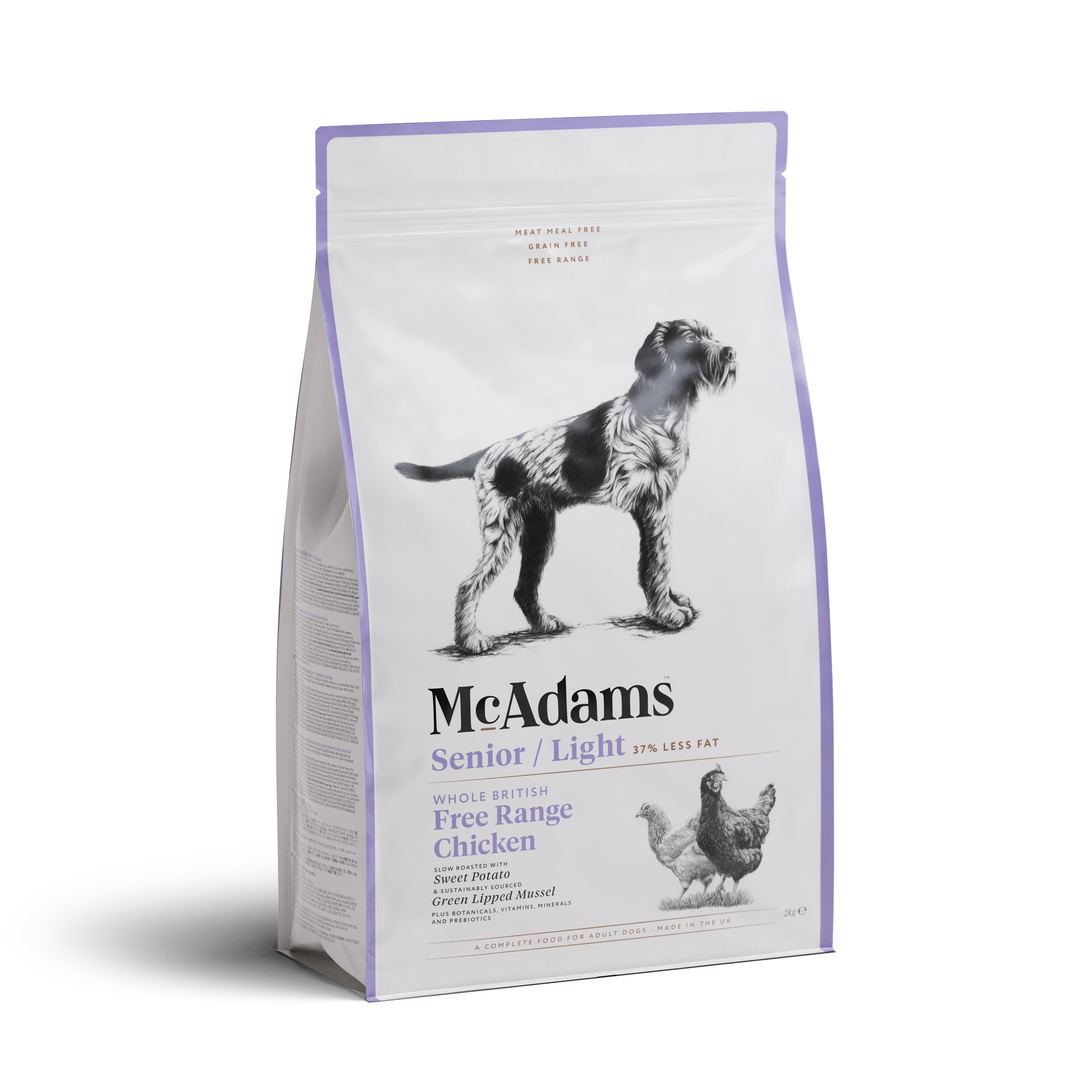 McAdams Senior - Light Free Range Chicken Dry Dog Food (7542225567986)