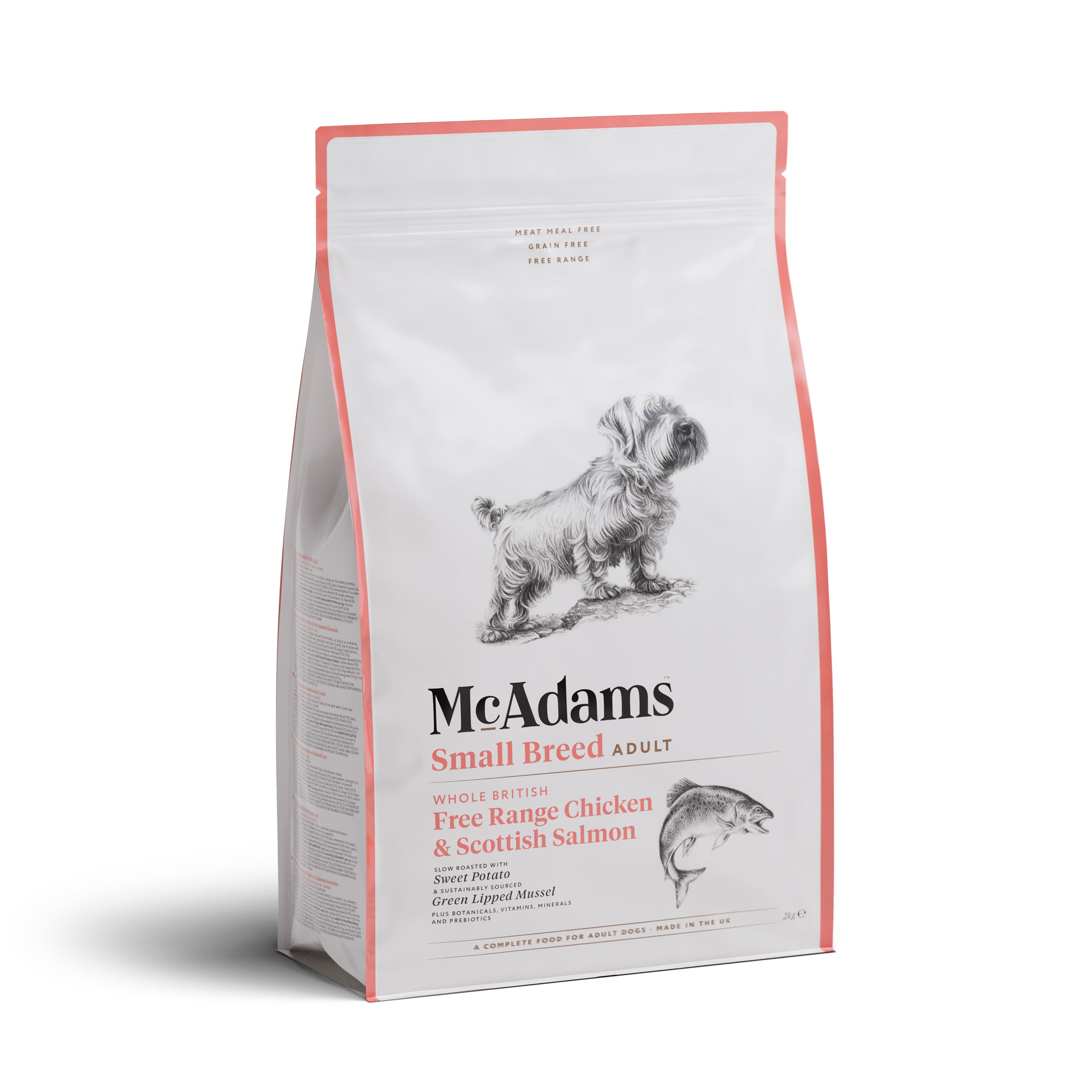 McAdams Small Breed Free Range Chicken & Salmon Dry Dog Food (7542228746482)