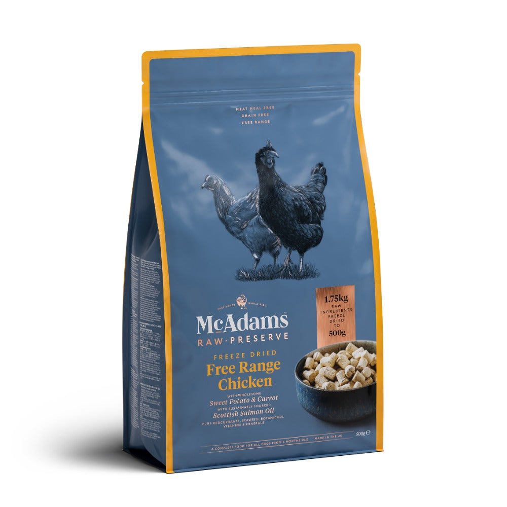 McAdams Raw Preserve Free Range Chicken Freeze Dried Dry Dog Food (7693048512754)