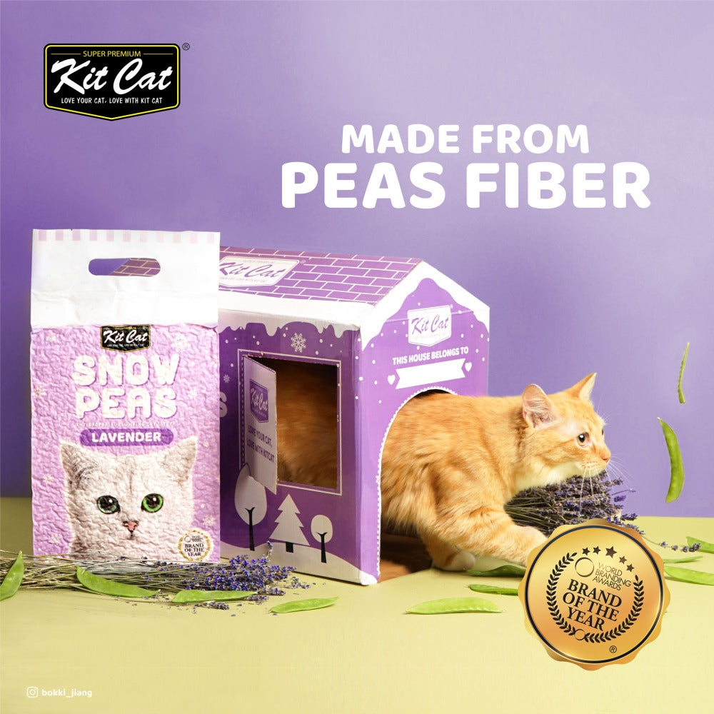 Kit Cat Snow Peas Cat Litter - Lavender (6847153864865)