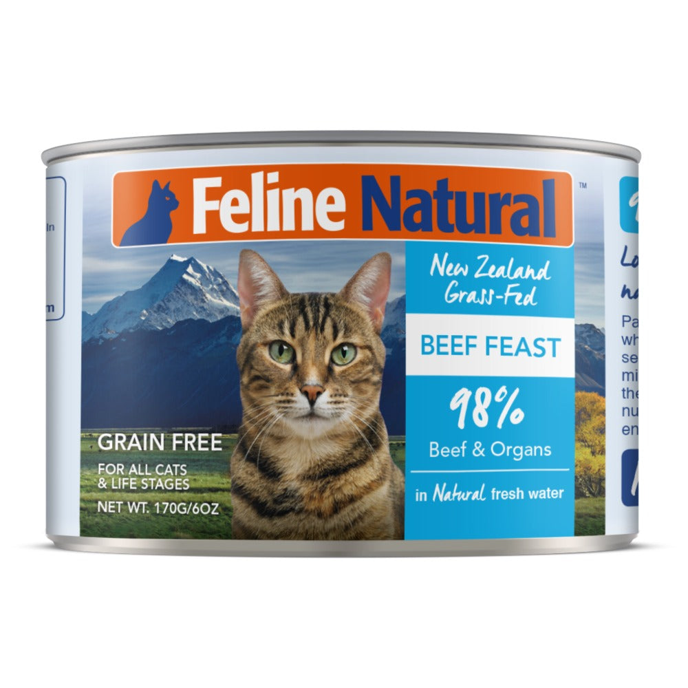 Feline Natural Canned Beef for Cats | 2 sizes (6869678686369)