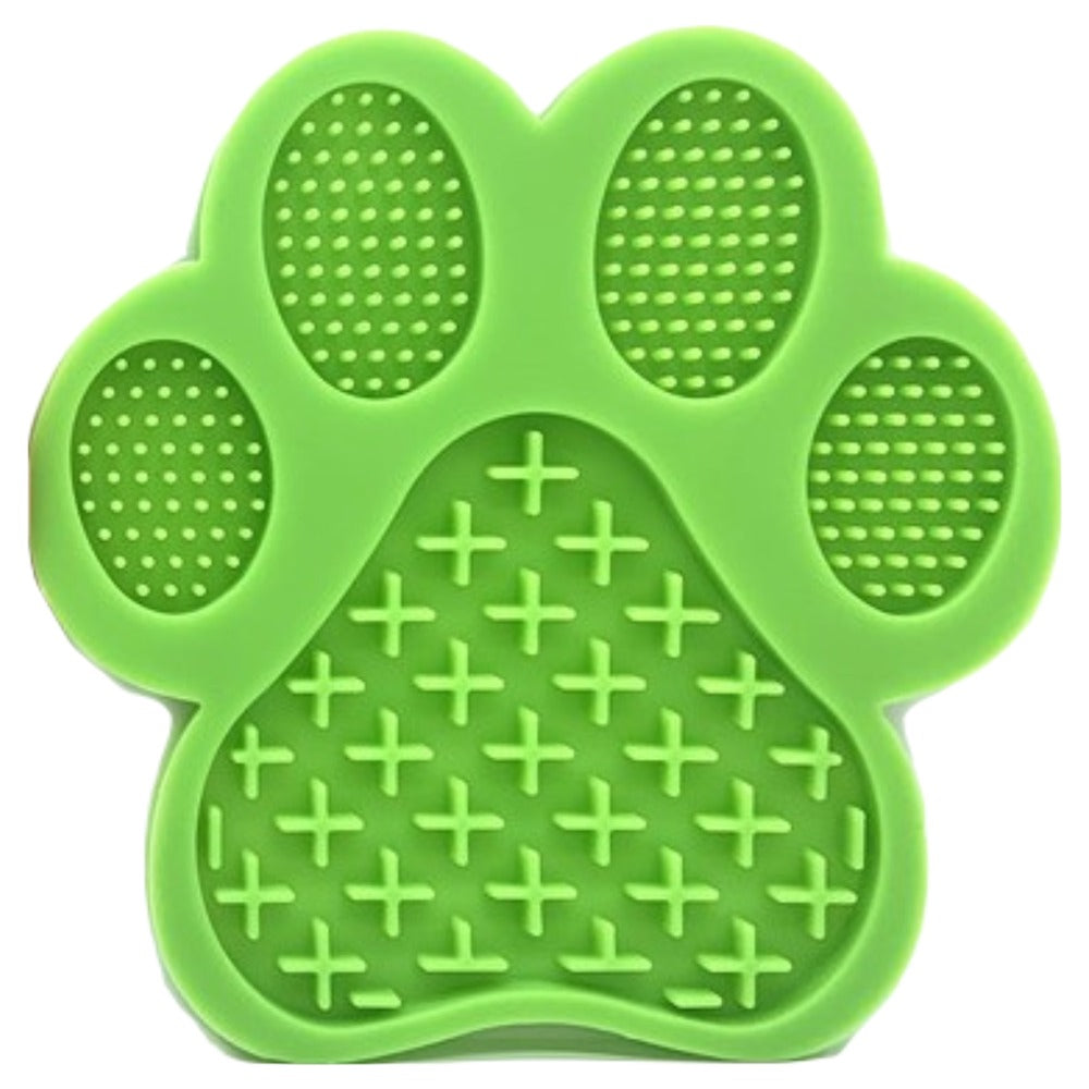 Green Dog Lick Mat - Paw (7578265452786)