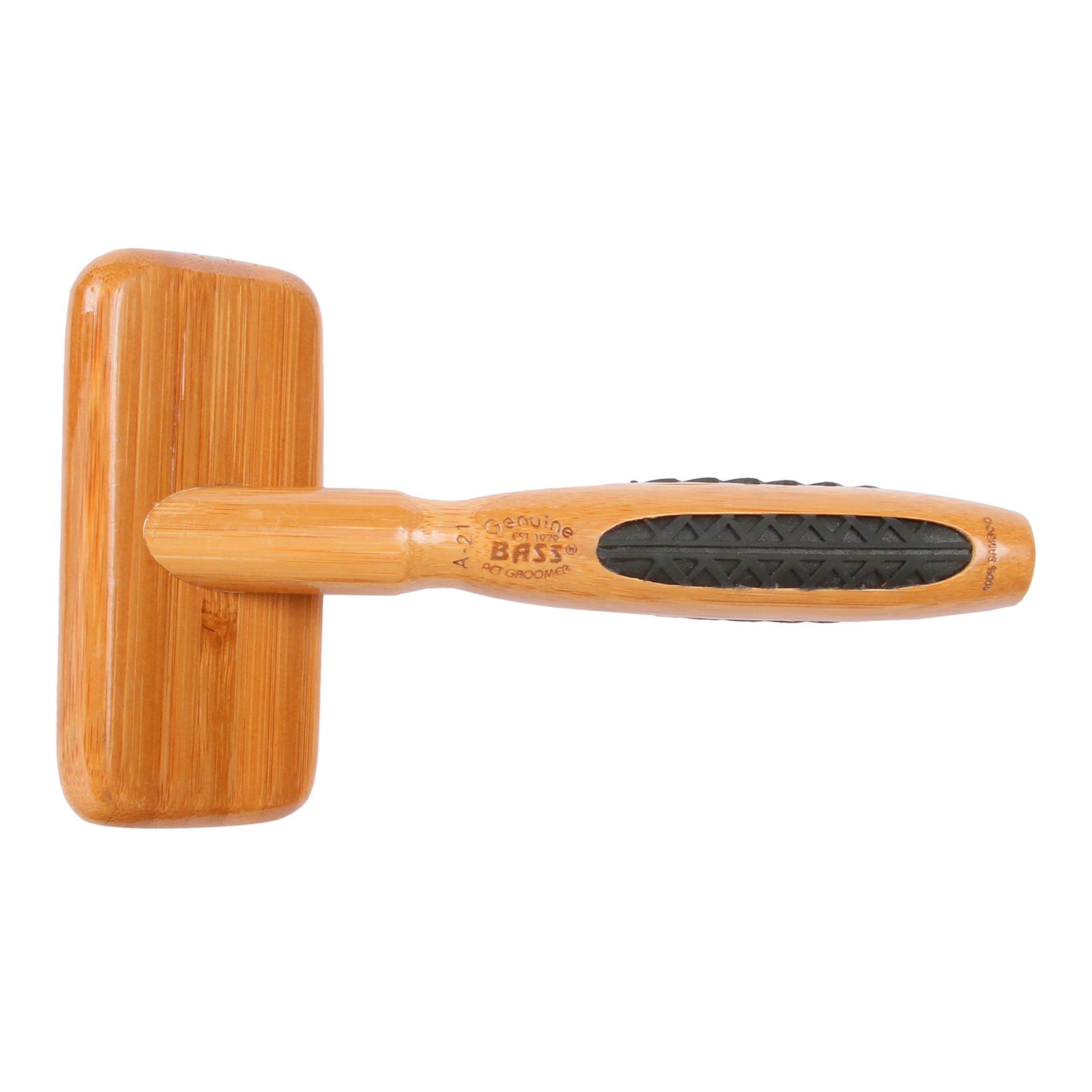 Bass Dematting Slicker Style Pet Brush for Dogs & Cats - Dark Wood Style - Soft (7891439157490)