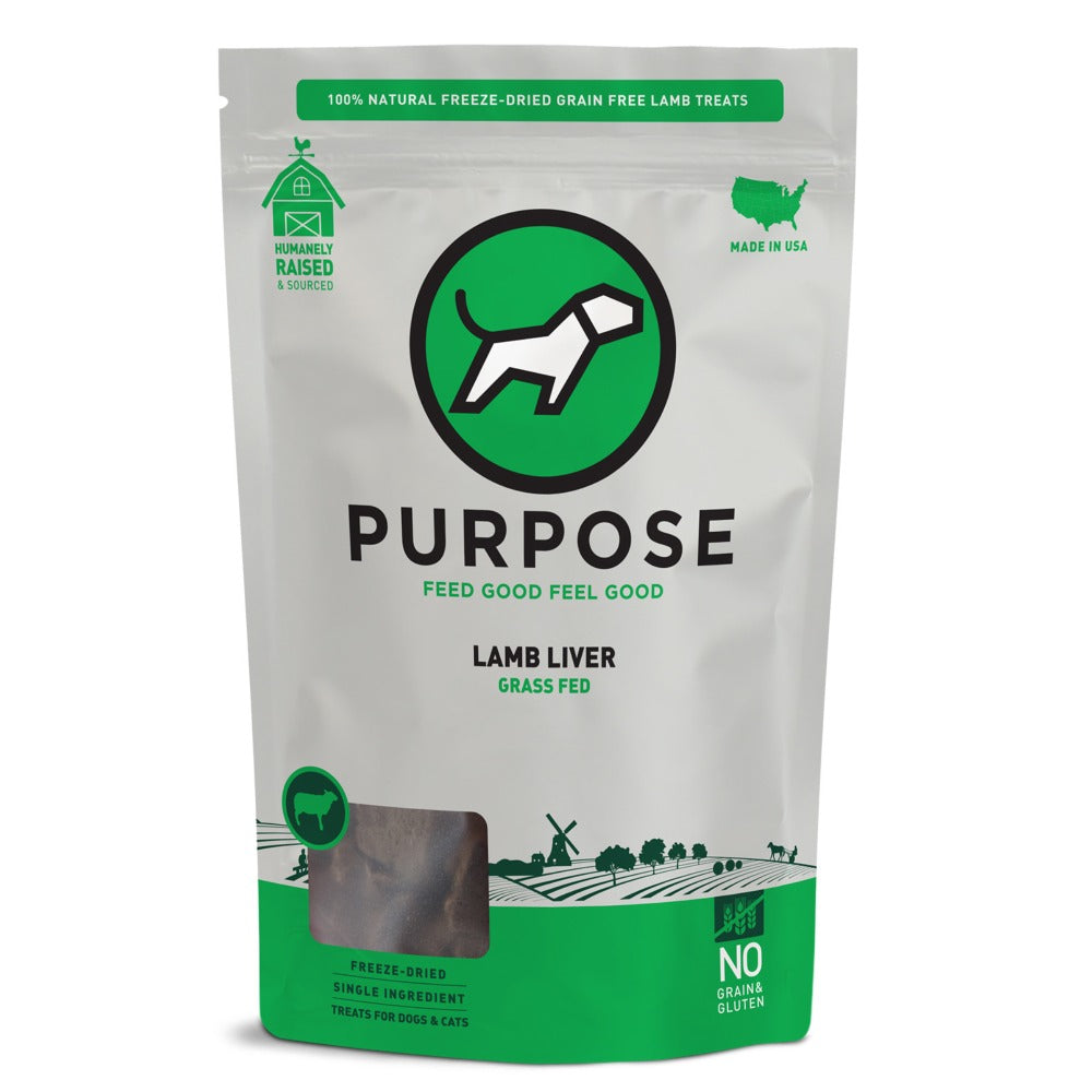 Purpose Lamb Liver Freeze-Dried Raw Dog Treats (7572635975922)