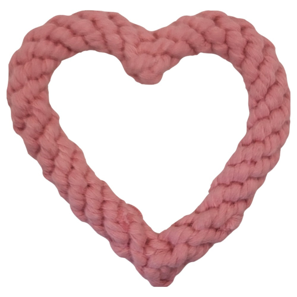Cotton Rope Hearts Tug Toy for Dogs (7599045181682)