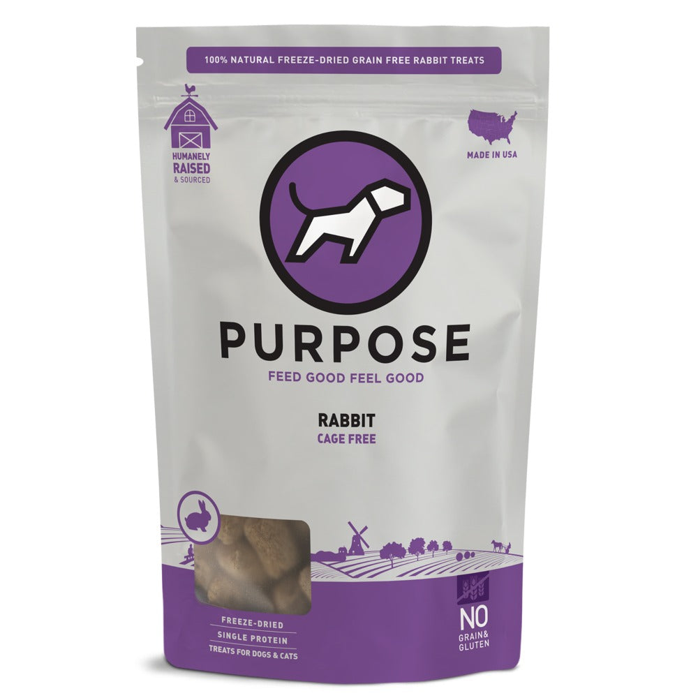 Purpose Wild Rabbit Freeze-Dried Raw Dog Treats (7572637319410)