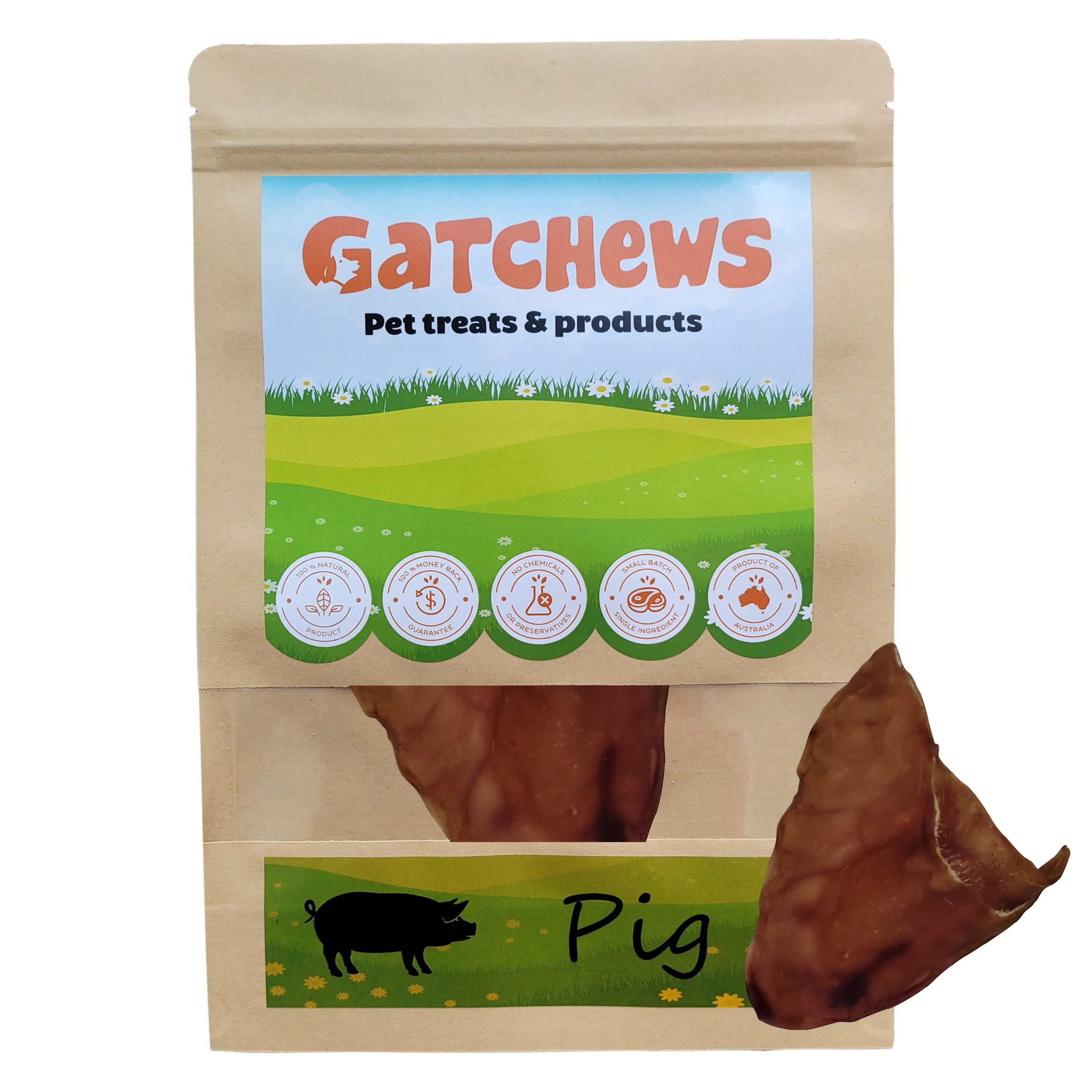 Happy Town Pets Pig ears chews & treats package (6072388157601)