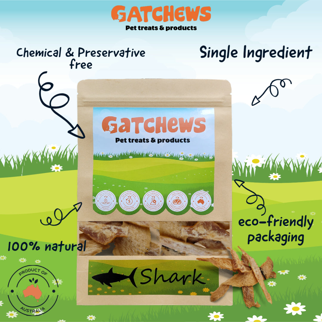 Gatchews Shark Jerky Dog & Cat Treats 100g (6567842087073)