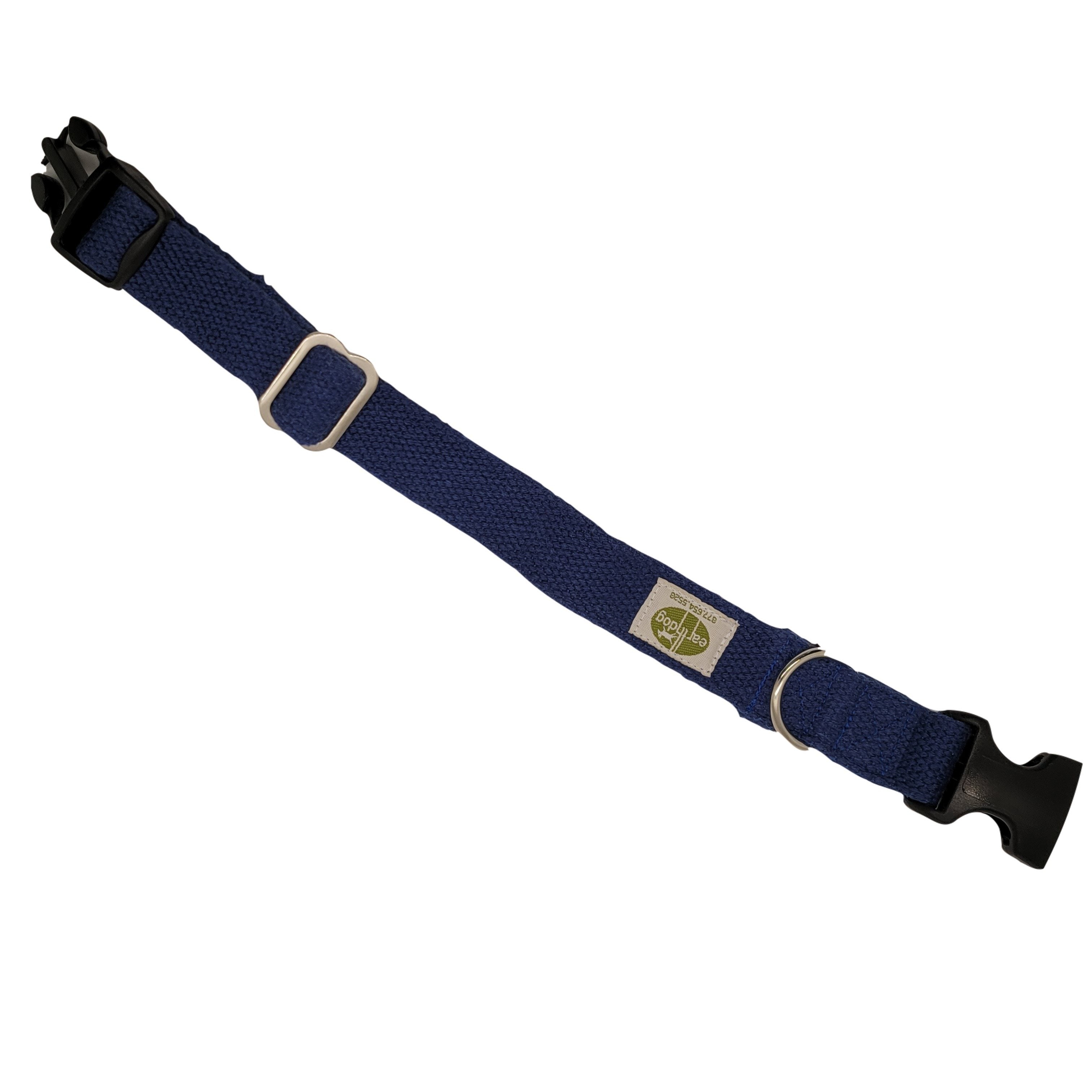 Adjustable Hemp Collar - Blueberry (6772080574625)