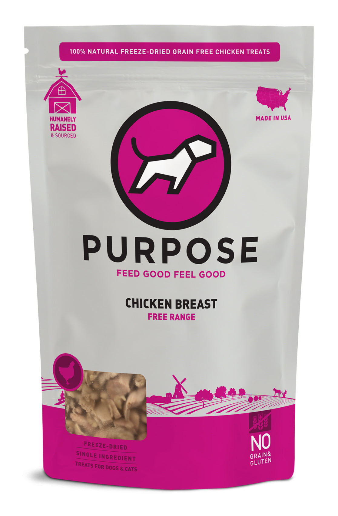 Purpose Chicken Breast Freeze-Dried Raw Dog Treats (7572623425778)